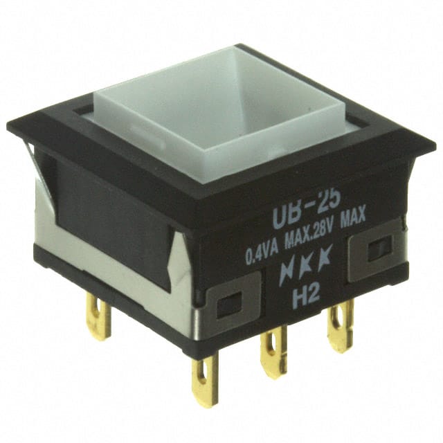 UB25KKG016B NKK Switches                                                                    SWITCH PUSH DPDT 0.4VA 28V