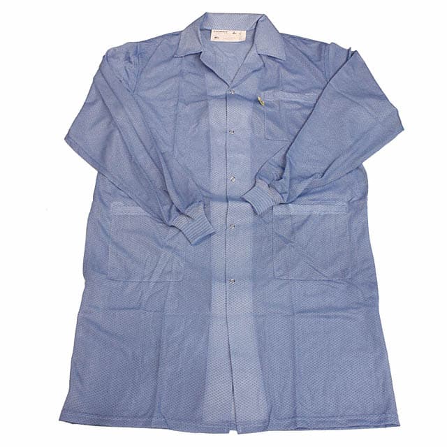 73611 Desco                                                                    ESD LAB COAT W/CUFFS BLUE S