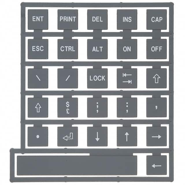 70B00103 Storm Interface                                                                    KEYPAD KEYTOP LEG SET B NONILLUM