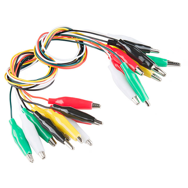 PRT-12978 SparkFun Electronics                                                                    ALLIGATOR TEST LEADS - MULTICOLO