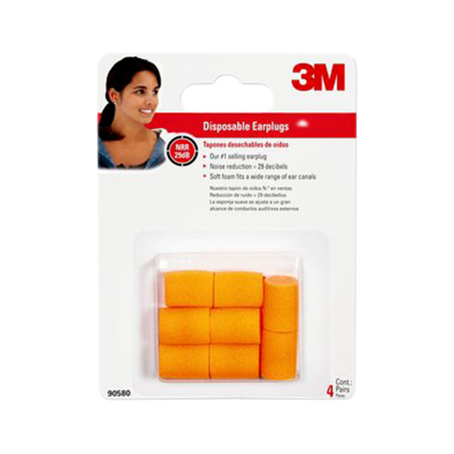 90580-4-10C 3M                                                                    DISPOSABLE EARPLUGS 4PAIR/PACK