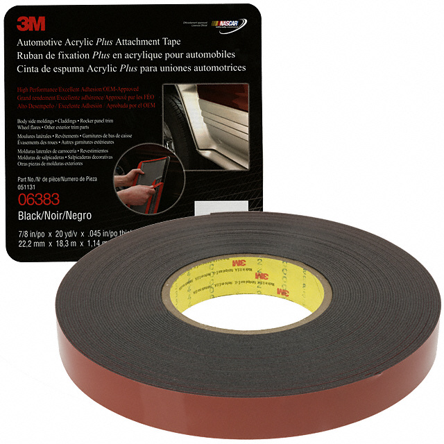 06383 3M                                                                    TAPE DBL COATED BLK 7/8