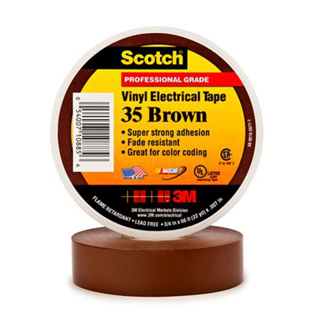 35-BROWN-1/2 3M                                                                    TAPE ELECTRICAL BRN 1/2