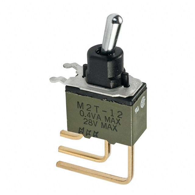 M2T12S4A5G40 NKK Switches                                                                    SWITCH TOGGLE SPDT 0.4VA 28V