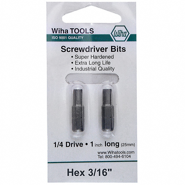 71367 Wiha                                                                    BIT HEX 3/16