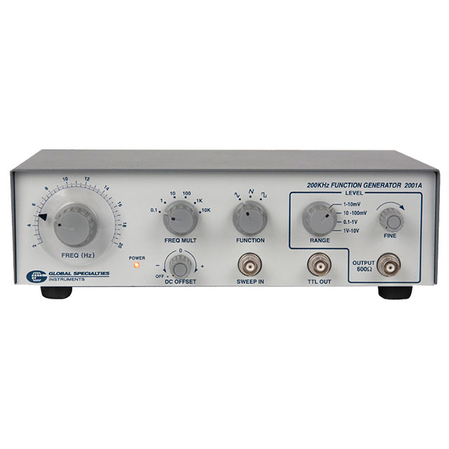 2001A Global Specialties                                                                    0.2HZ-200 MHZ FUNCTION GENERATOR