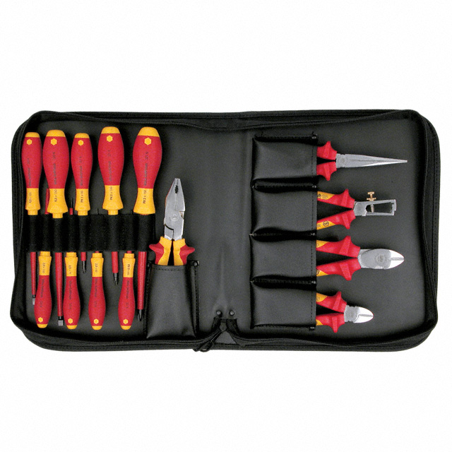 32895 Wiha                                                                    PLIER/SCRWDRVR INSUL 14PC W/CASE