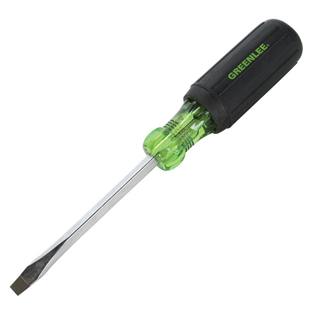 0153-11C Greenlee Communications                                                                    SCREWDRIVER SLOTTED 1/4