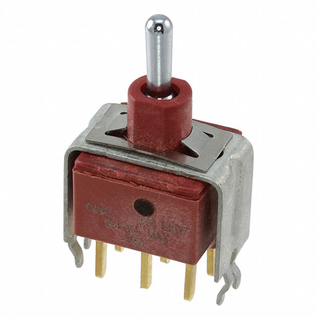 E207MD1V31BE C&K                                                                    SWITCH TOGGLE DPDT 0.4VA 20V