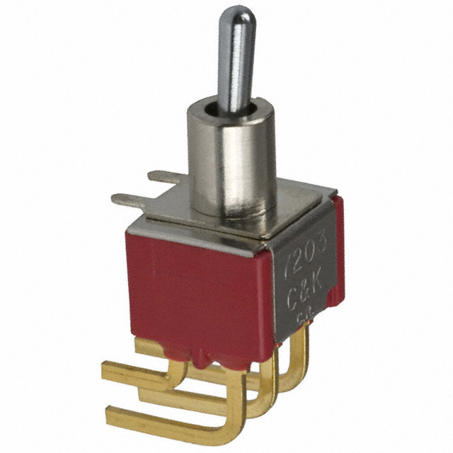 7203MD9ABE C&K                                                                    SWITCH TOGGLE DPDT 0.4VA 20V