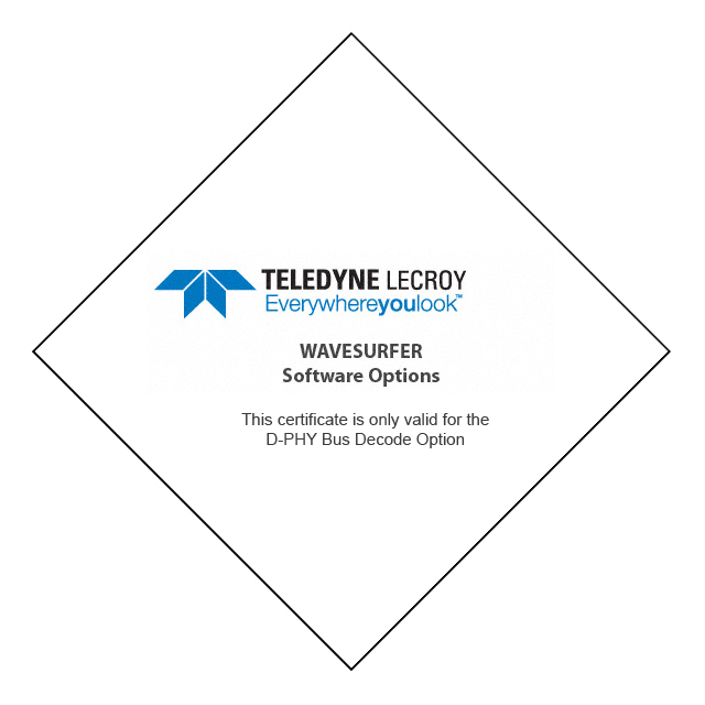 HDO4K-DPHYBUS D Teledyne LeCroy                                                                    D-PHY BUS DECODE OPTION