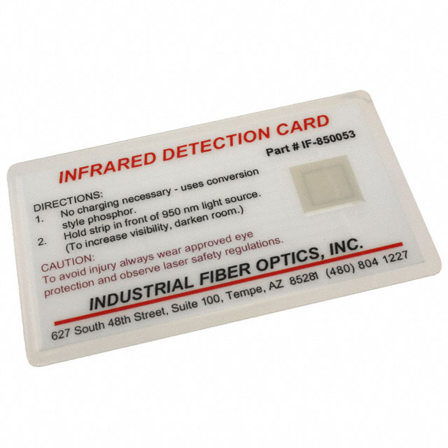 IF-850053 Industrial Fiberoptics                                                                    DETECTOR CARD IR 940NM