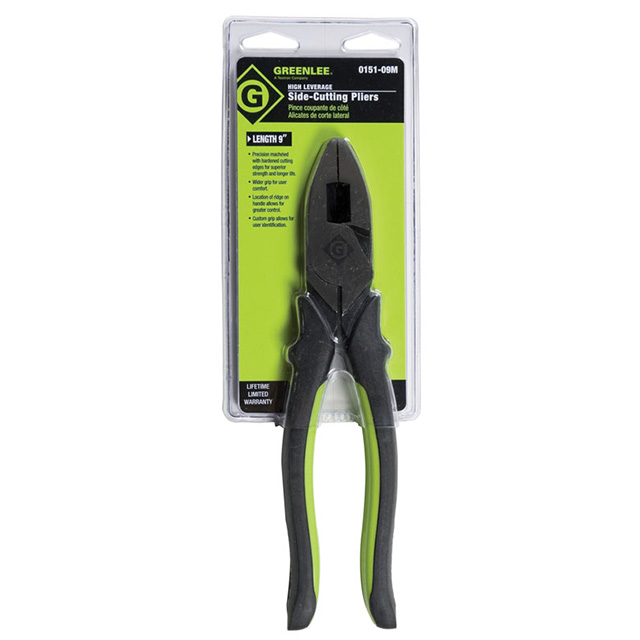 0151-09M Greenlee Communications                                                                    PLIERS FLAT NOSE 9.38