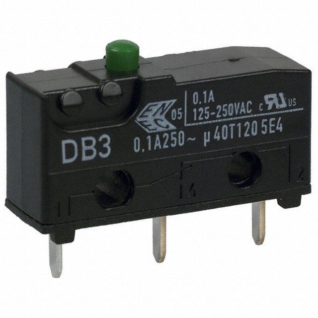 DB3CC1AA ZF Electronics                                                                    SWITCH SNAP ACT SPDT 100MA 125V