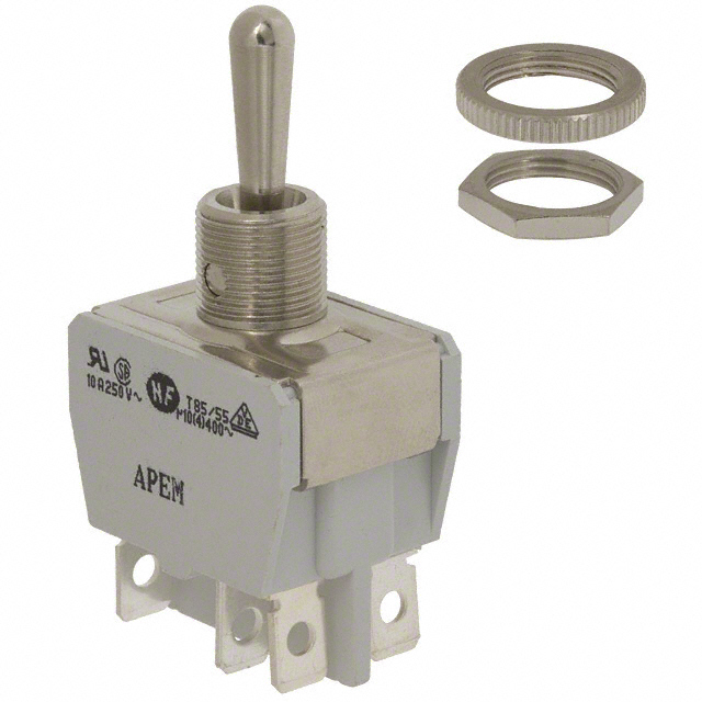 647H/2 APEM Inc.                                                                    SWITCH TOGGLE DPDT 10A 125V