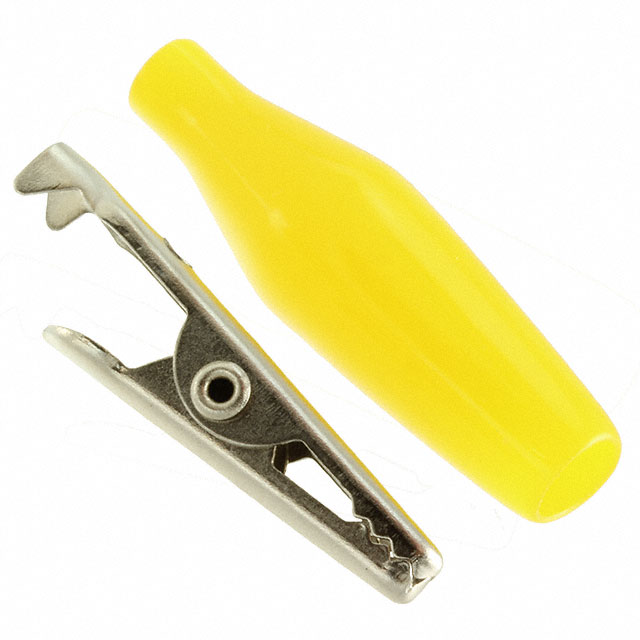 5037 Keystone Electronics                                                                    ALLIGATOR CLIP INSULATED YELLOW