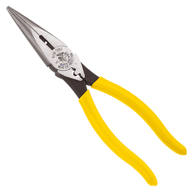 D203-8NCR Klein Tools, Inc.                                                                    PLIERS COMBO LONG NOSE 8.44