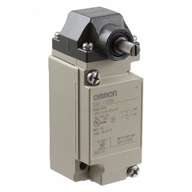 D4A-1103-N Omron Automation and Safety                                                                    SWITCH SNAP ACTION SPDT 10A 125V