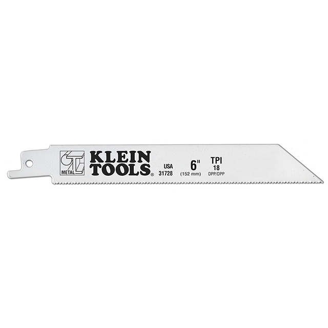 31728 Klein Tools, Inc.                                                                    RECIPROCATING SAW BLADE, 6''