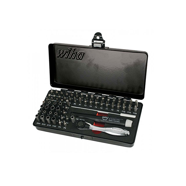 75965 Wiha                                                                    BIT/SCKT SET ASSORTD W/CASE 65PC