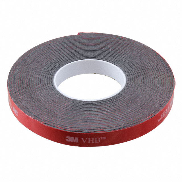 0.375-5-5952 3M (TC)                                                                    TAPE DBL COATED BLACK 3/8