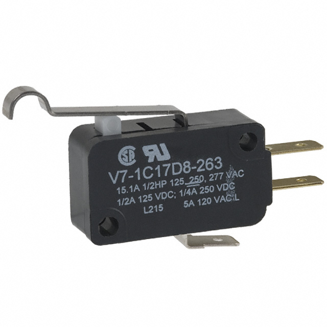 V7-1C17D8-263 Honeywell Sensing and Productivity Solutions                                                                    SWITCH SNAP ACTION SPDT 15A 125V