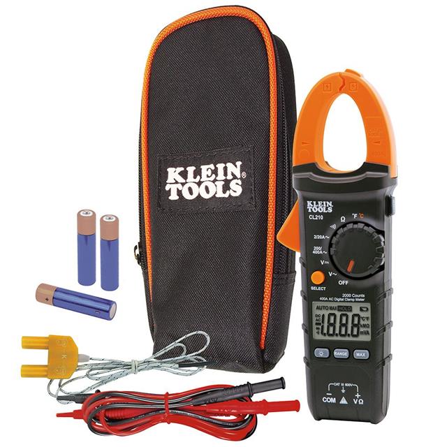 CL210 Klein Tools, Inc.                                                                    DIGITAL CLAMP METER, AC AUTO-RAN