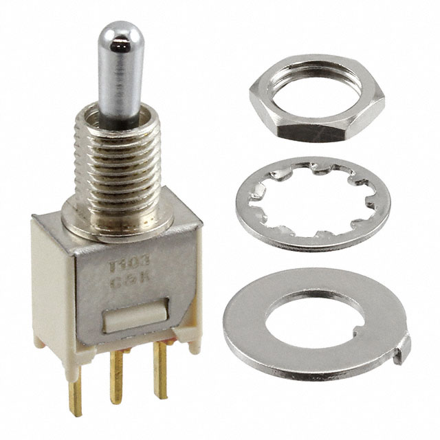 T103MHCBE C&K                                                                    SWITCH TOGGLE SPDT 0.4VA 20V