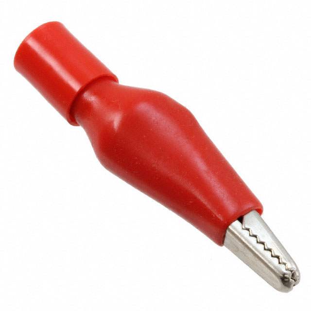 120250 TPI (Test Products Int)                                                                    PVC ALLIGATOR CLIP RED