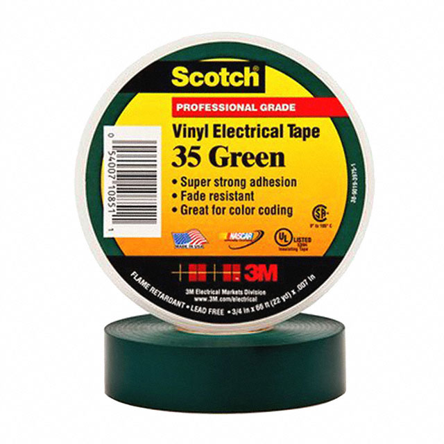 35-GREEN-1/2 3M                                                                    TAPE ELECTRICAL GRN 1/2