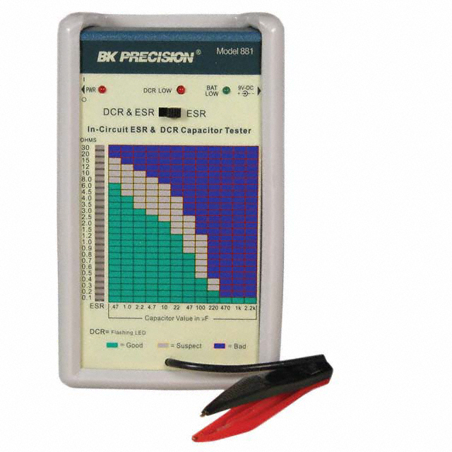 881 B&K Precision                                                                    TESTER IN-CIRCUIT DCR/ESR