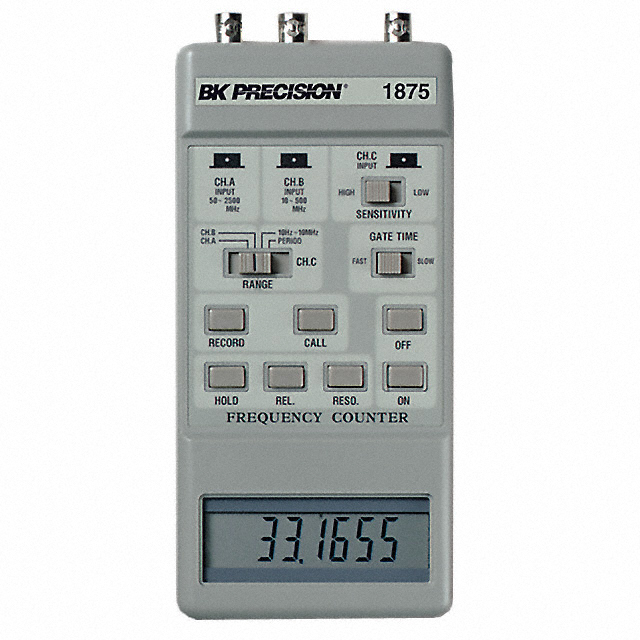 1875 B&K Precision                                                                    FREQ COUNTER 2.5GHZ HANDHELD