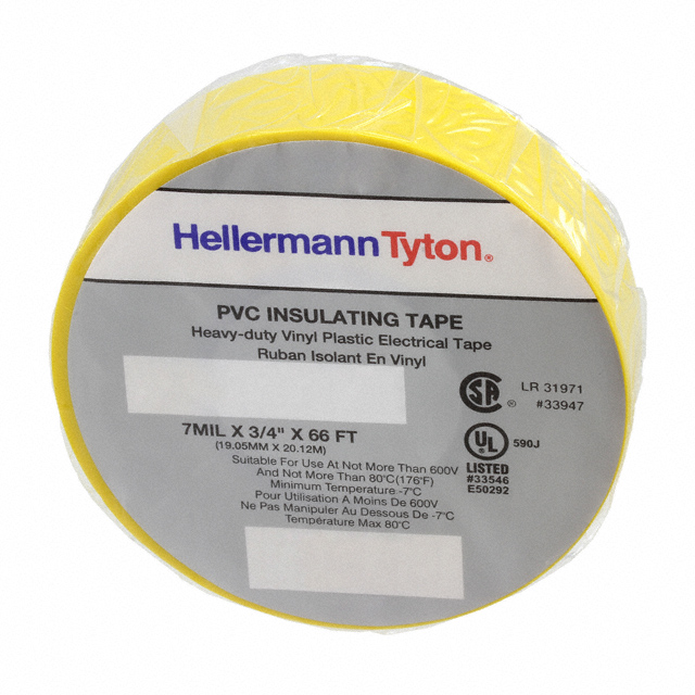 ETST664 HellermannTyton                                                                    TAPE ELECTRICAL YLW 3/4