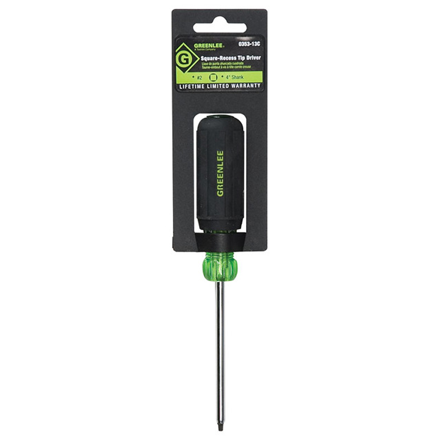 0353-13C Greenlee Communications                                                                    SCREWDRIVER SQUARE #2 8.25