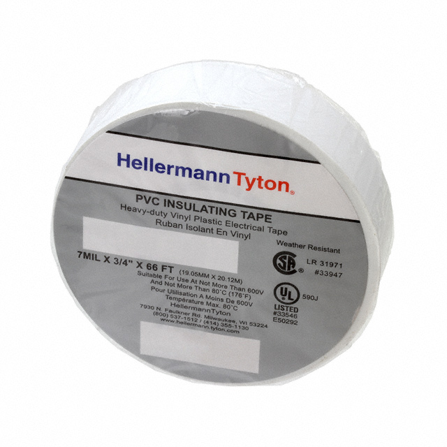 ETST6610 HellermannTyton                                                                    TAPE ELECTRICAL WHT 3/4