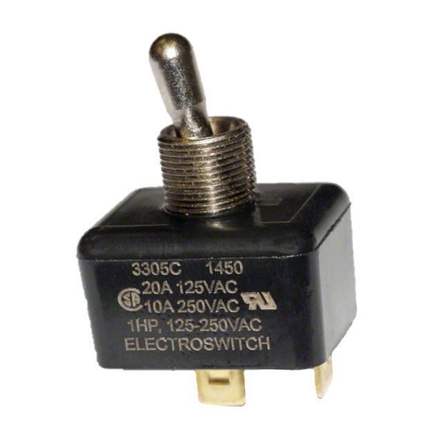 3005C Electroswitch                                                                    SWITCH TOGGLE SPST 15A 125VAC