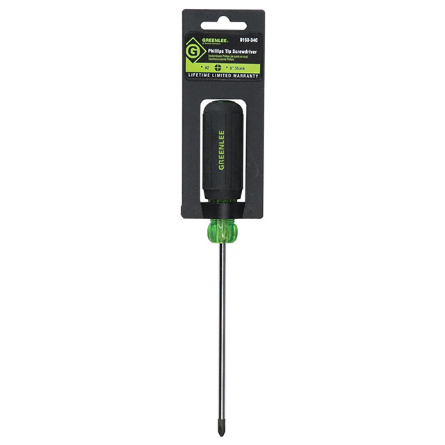 0153-34C Greenlee Communications                                                                    SCREWDRIVER PHILLIPS #2 10.3