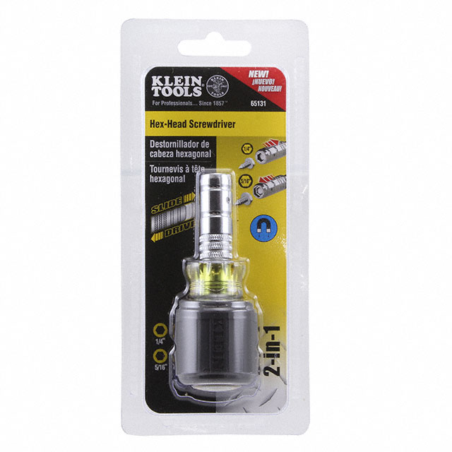 65131 Klein Tools, Inc.                                                                    NUT DRIVER HEX SOCKET 2-IN-1