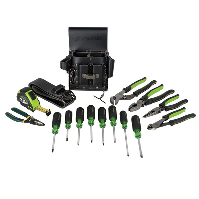 0159-24 Greenlee Communications                                                                    ELECTRICIANS KIT 16PC-METRIC