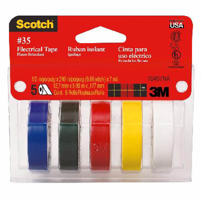 35-MULTI-COLOR 3M                                                                    TAPE ELECT ASORT 1/2