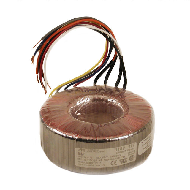 1182K110 Hammond Manufacturing                                                                    TRANSFORMER TOROIDAL POWER