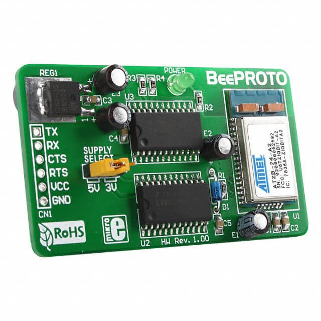 MIKROE-291 MikroElektronika                                                                    BOARD BEE PROTO W/ATZB-24-A2/B0