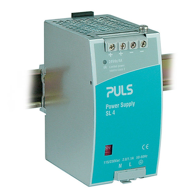 SL4.100 PULS, LP                                                                    DIN RAIL PWR SUPPLY 96W 24V 4A