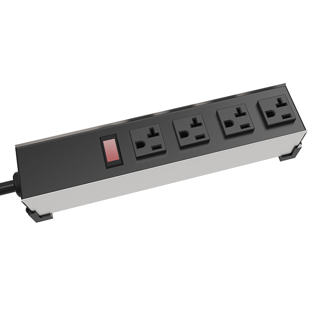 1589T4F1 Hammond Manufacturing                                                                    POWER STRIP 11" 20A 4OUT 6CR