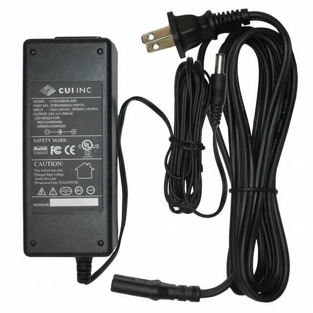 DTB240080UC-P5P-FL CUI Inc.                                                                    BATT CHARGER DESKTOP 24V 800MA