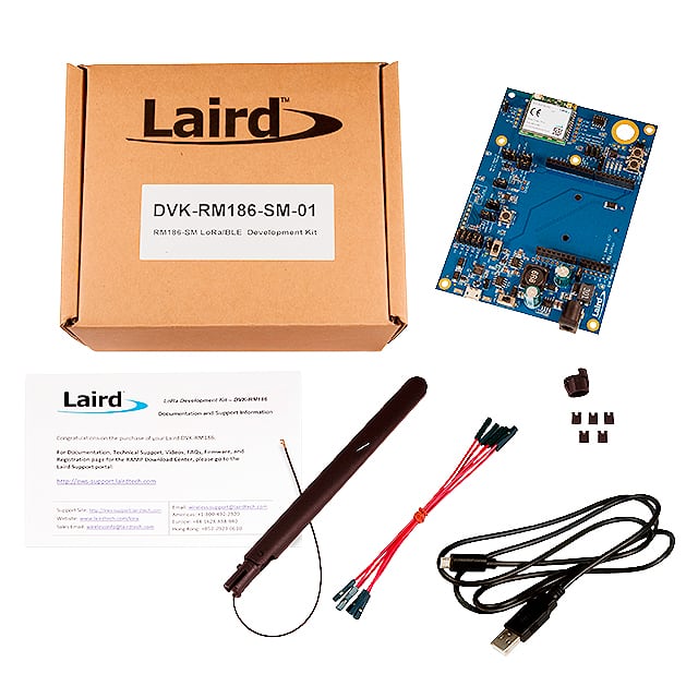 DVK-RM186-SM-01 Laird - Wireless & Thermal Systems                                                                    DEV KIT, INTELLIGENT LORA/BLE EU