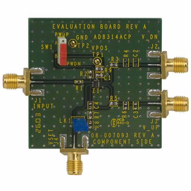 AD8314ACP-EVAL Analog Devices Inc.                                                                    BOARD EVAL FOR AD8314CSP