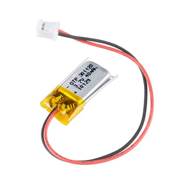 PRT-13852 SparkFun Electronics                                                                    BATTERY LITHIUM 3.7V 40MAH