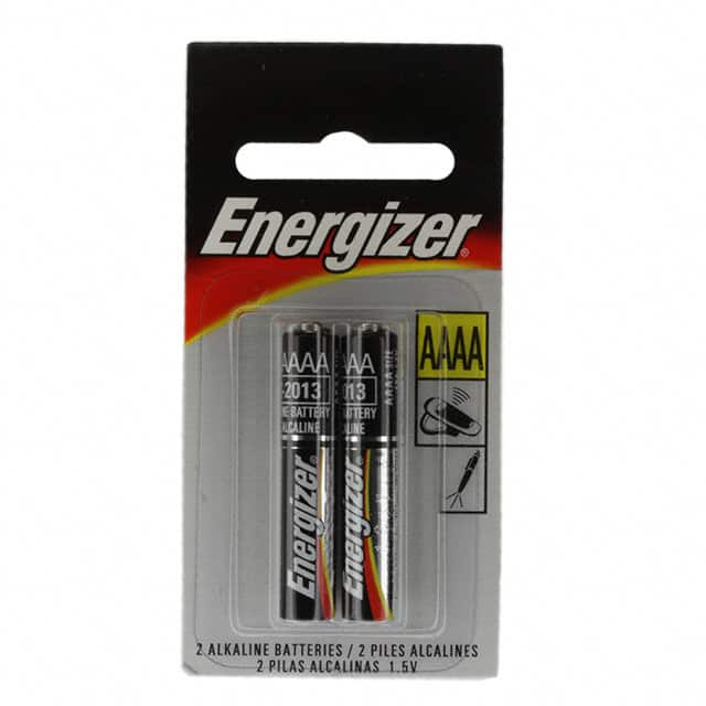 E96BP-2 Energizer Battery Company                                                                    BATTERY ALKALINE 1.5V AAAA 2PK