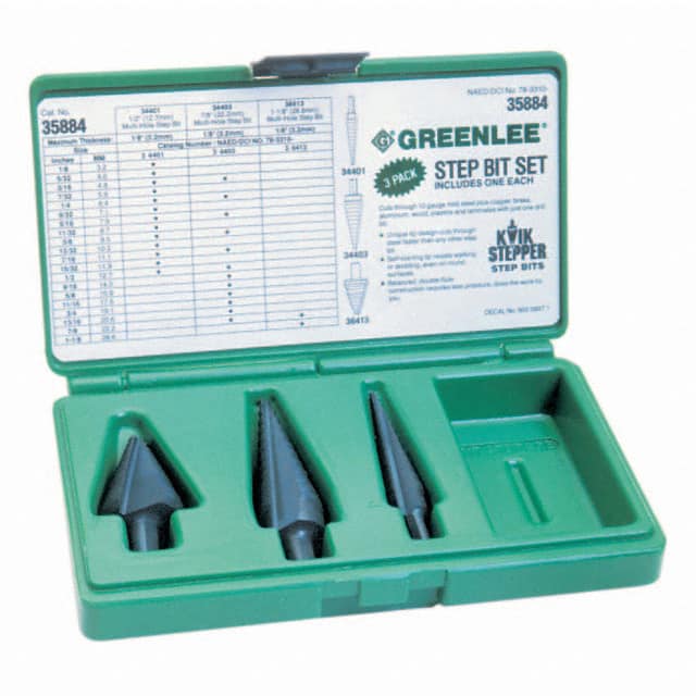 35884 Greenlee Communications                                                                    BIT KIT STEP-1 3 8.